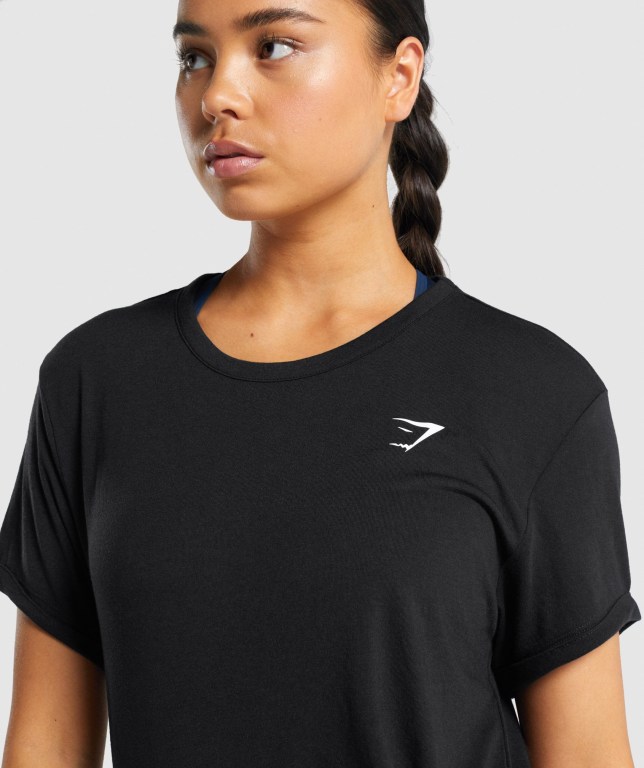 Sudaderas Gymshark Essential Mujer Negros | TSPZoeqCxR8