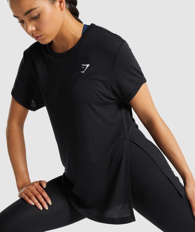 Sudaderas Gymshark Essential Mujer Negros | TSPZoeqCxR8