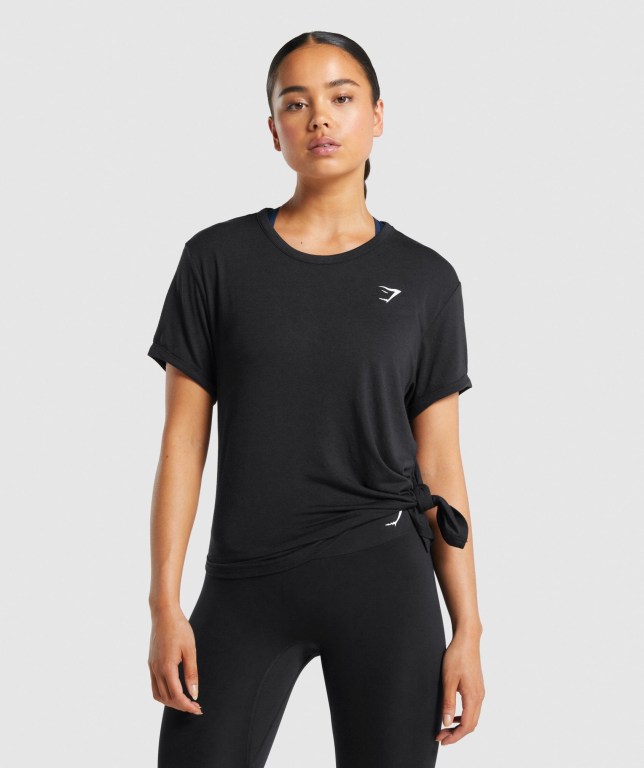 Sudaderas Gymshark Essential Mujer Negros | TSPZoeqCxR8