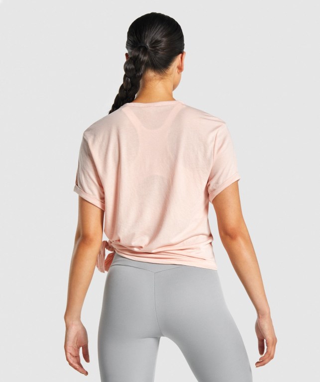 Sudaderas Gymshark Essential Mujer Rosas Claro | qrvDKJWtFaJ