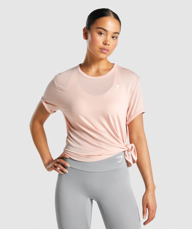 Sudaderas Gymshark Essential Mujer Rosas Claro | qrvDKJWtFaJ