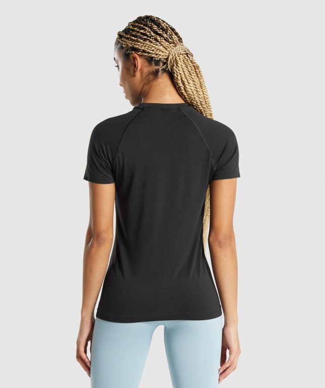 Sudaderas Gymshark Fit Seamless Loose Mujer Negros | EdSn2gUvyWI