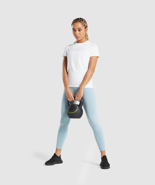 Sudaderas Gymshark Fit Seamless Loose Mujer Blancos | cL4fvBQh7Si