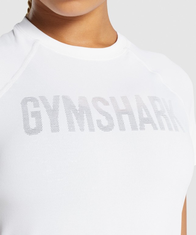 Sudaderas Gymshark Fit Seamless Loose Mujer Blancos | cL4fvBQh7Si