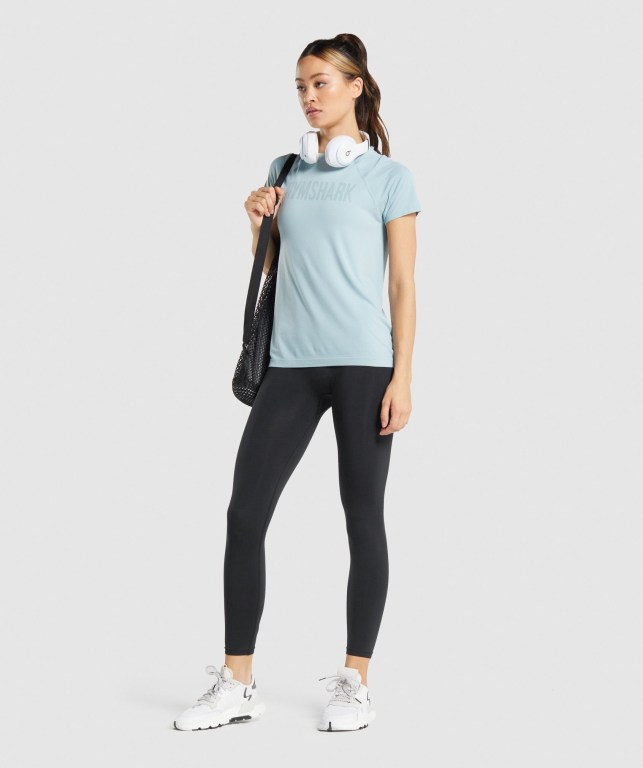 Sudaderas Gymshark Fit Seamless Loose Mujer Azules | cV1qlPlYYet