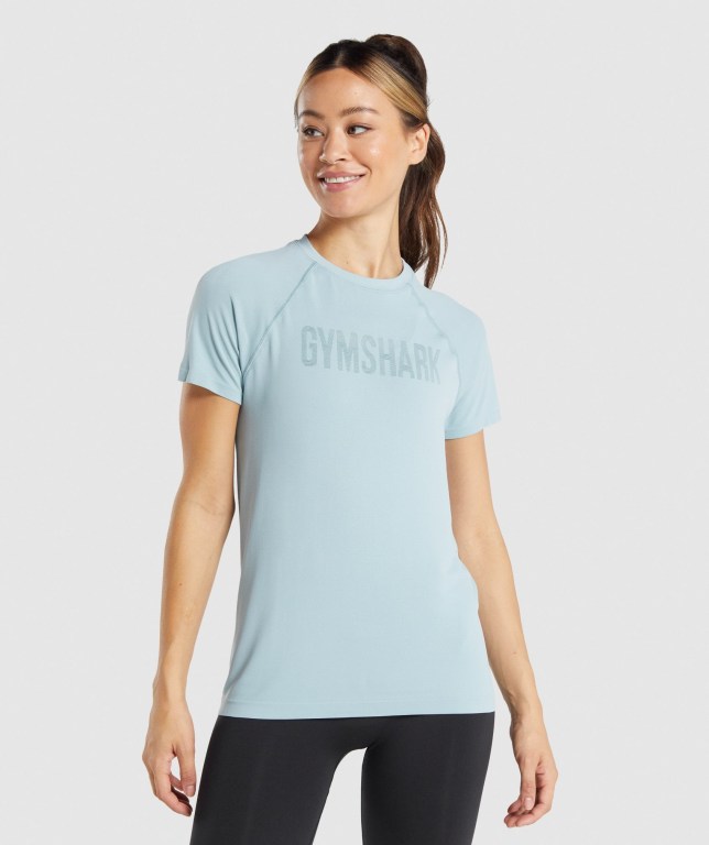 Sudaderas Gymshark Fit Seamless Loose Mujer Azules | cV1qlPlYYet