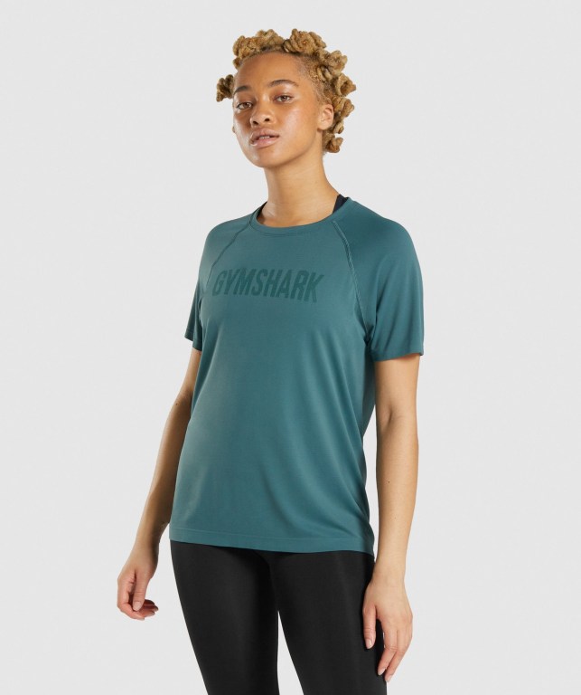 Sudaderas Gymshark Fit Seamless Mujer Verdes Oscuro | JTpDWBL1GTp