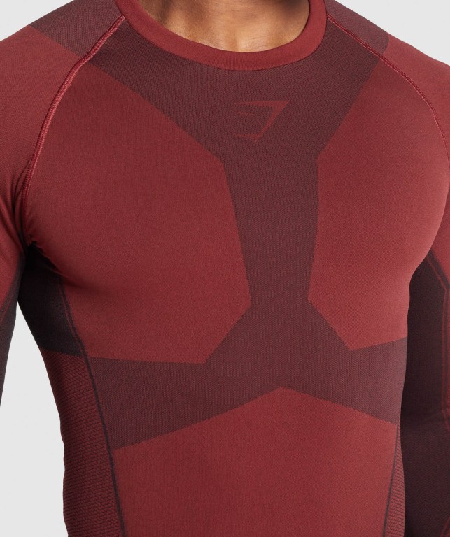 Sudaderas Gymshark Free Force Seamless Hombre Vino | TRBDrgvdFKw