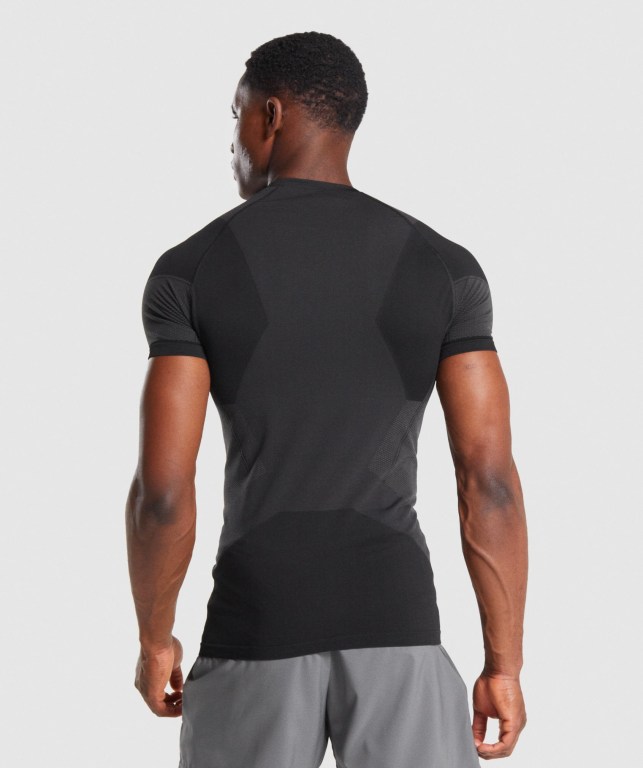 Sudaderas Gymshark Free Force Seamless Hombre Negros | xVxuEskGo2u