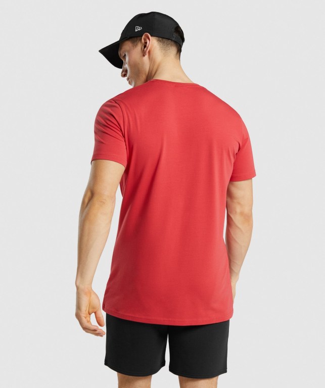 Sudaderas Gymshark Legacy Hombre Rojos | ZQKgeQO9lFj