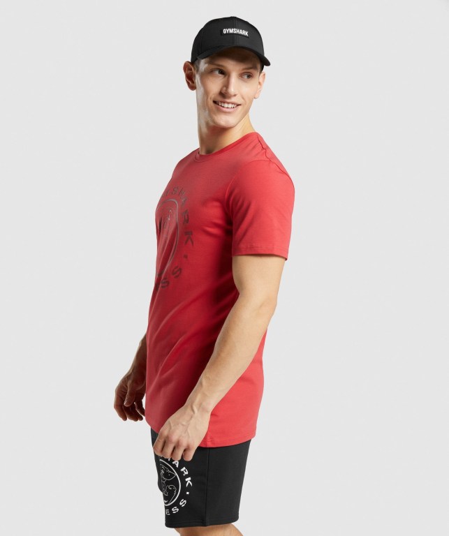 Sudaderas Gymshark Legacy Hombre Rojos | ZQKgeQO9lFj