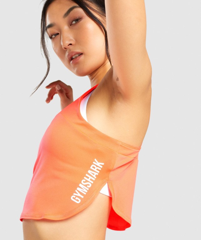 Sudaderas Gymshark Pulse Crop Top Mujer Coral | KsqppjMzfB3