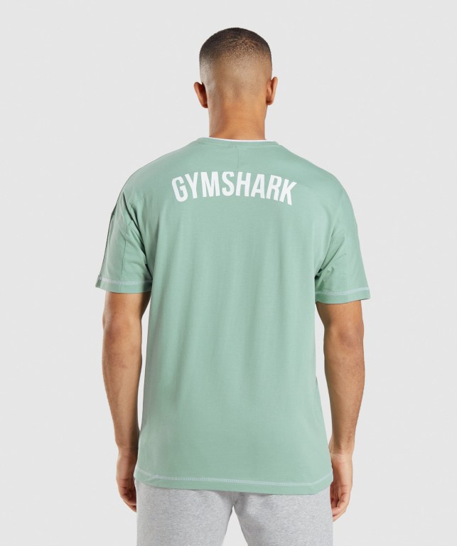 Sudaderas Gymshark Recess Hombre Azules Blancos | f3dJjt973yR