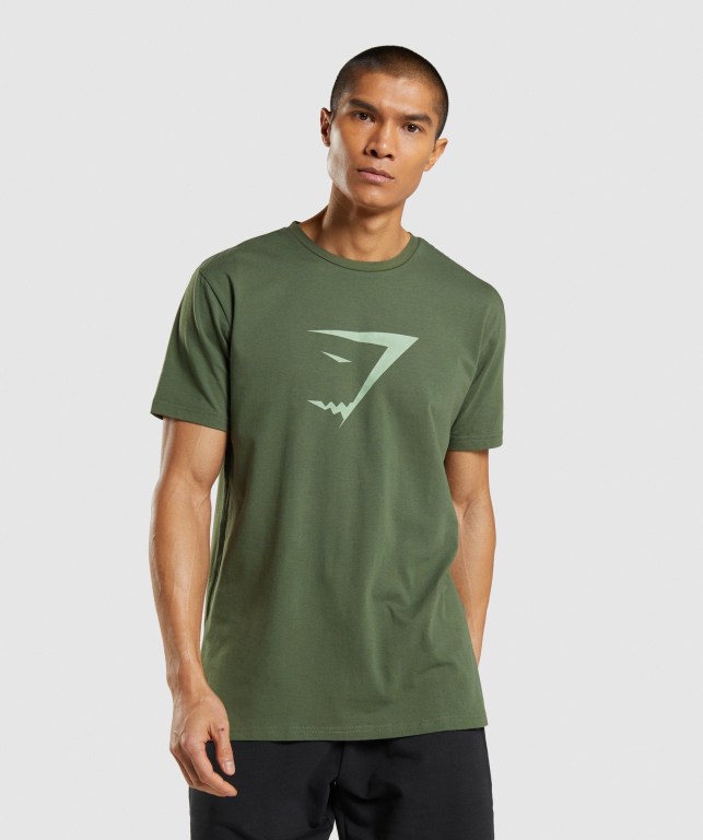 Sudaderas Gymshark Sharkhead Infill Hombre Verdes | Z4Yvla1w2zz