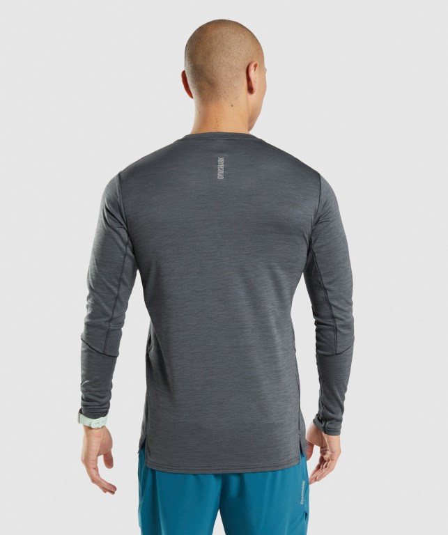 Sudaderas Gymshark Speed Hombre Negros Grises | byqISMsVZ1c