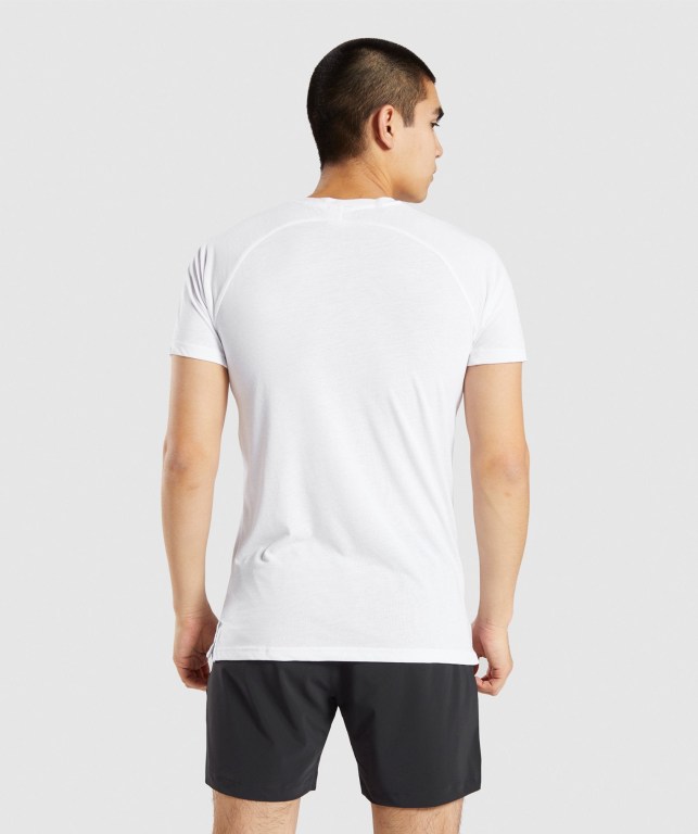 Sudaderas Gymshark Studio Hombre Blancos | SKkg2vd6aiA