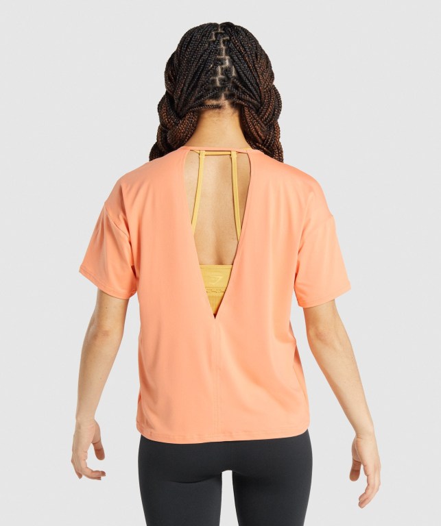 Sudaderas Gymshark Studio Mujer Coral | 74wvL9PZ4av