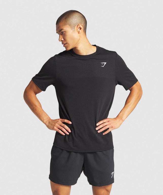 Sudaderas Gymshark Vital Hombre Negros | MCdRiNl7Mg1