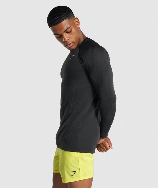 Sudaderas Gymshark Vital Light seamless Hombre Negros | MuyDnCXHxG1