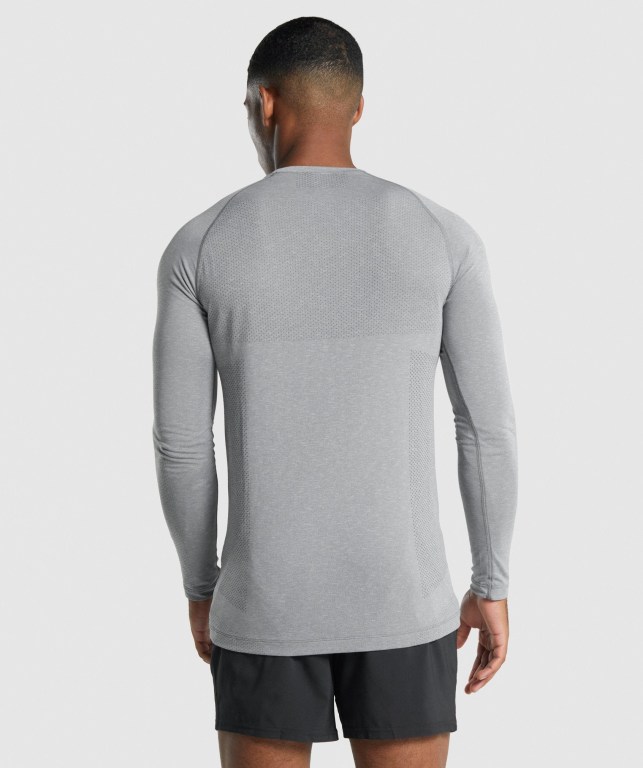 Sudaderas Gymshark Vital Light seamless Hombre Grises | cQkuD4Lrbuq