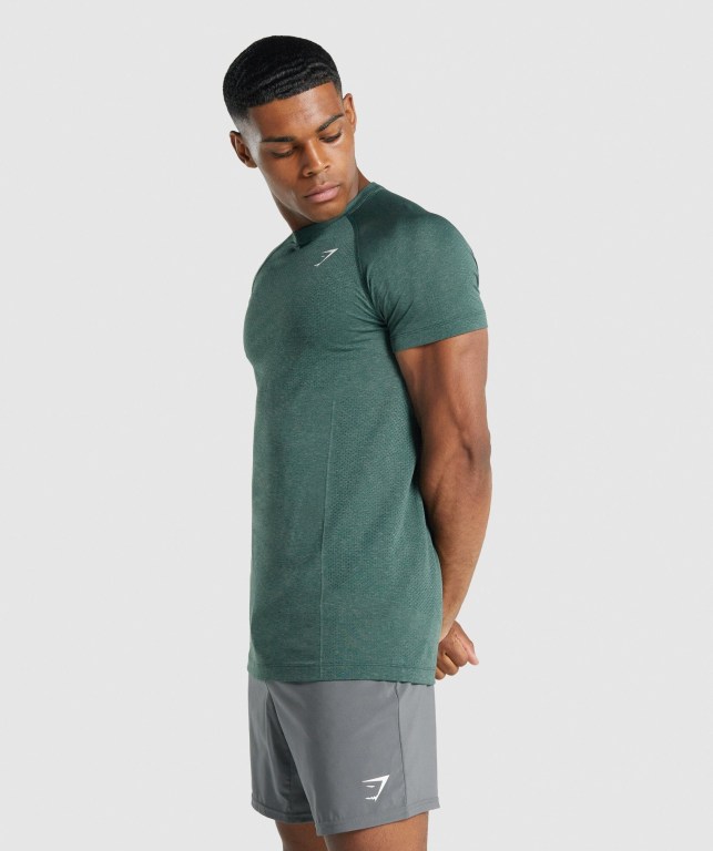 Sudaderas Gymshark Vital Light seamless Hombre Verdes Oscuro | zo55efLlQmh