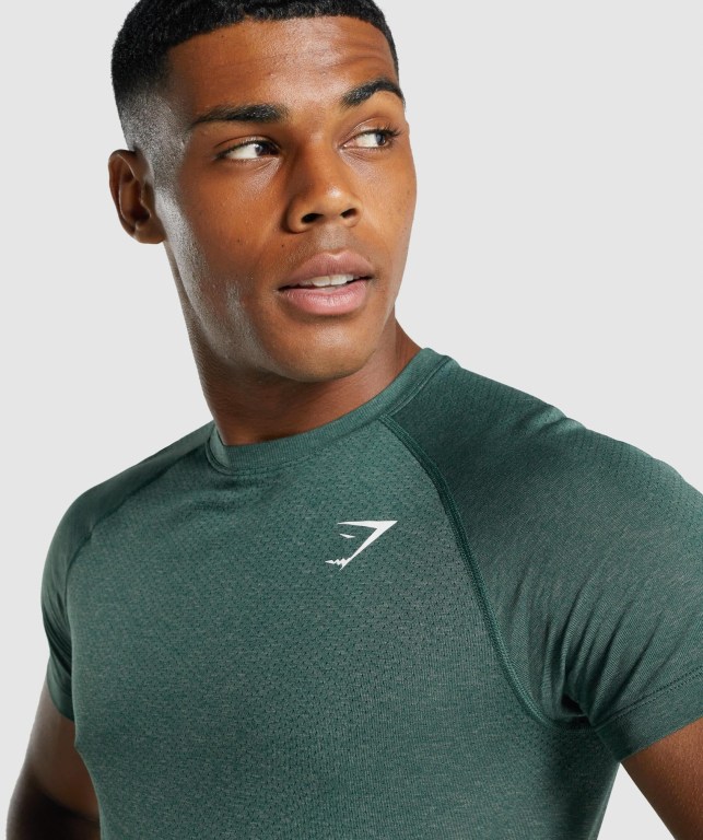 Sudaderas Gymshark Vital Light seamless Hombre Verdes Oscuro | zo55efLlQmh