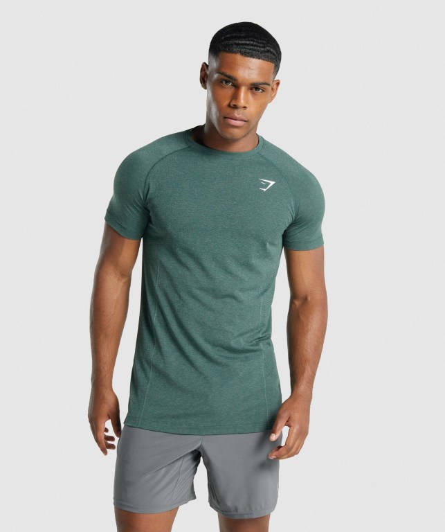 Sudaderas Gymshark Vital Light seamless Hombre Verdes Oscuro | zo55efLlQmh