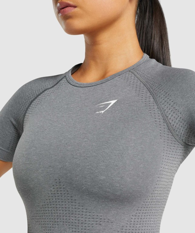 Sudaderas Gymshark Vital Seamless 2.0 Mujer Grises | eRA3w37zlfa