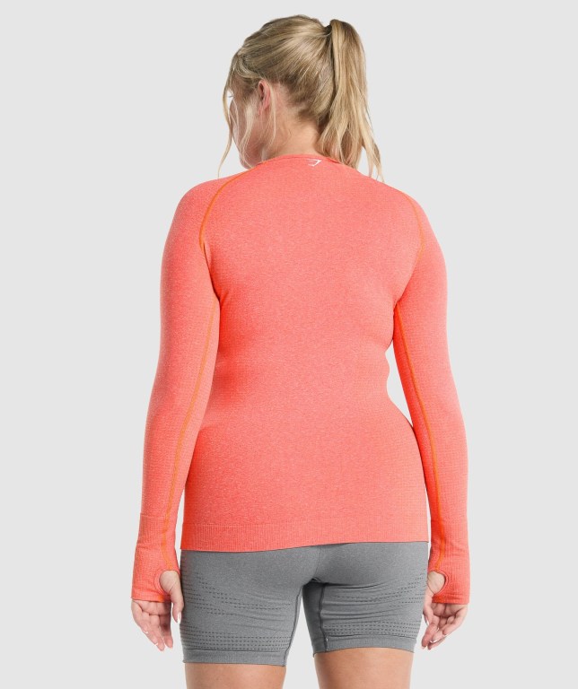 Sudaderas Gymshark Vital Seamless 2.0 Top Mujer Naranjas | jCOwx7mMRgt