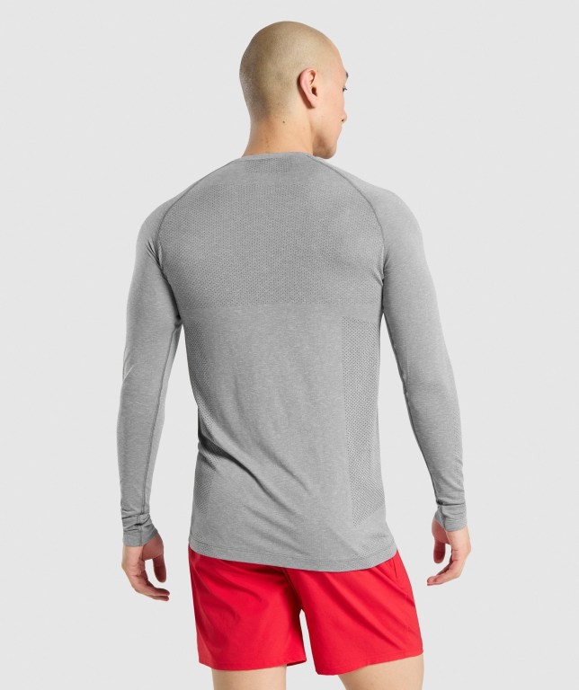 Sudaderas Gymshark Vital Seamless Hombre Grises | tRLkuFkDcL6