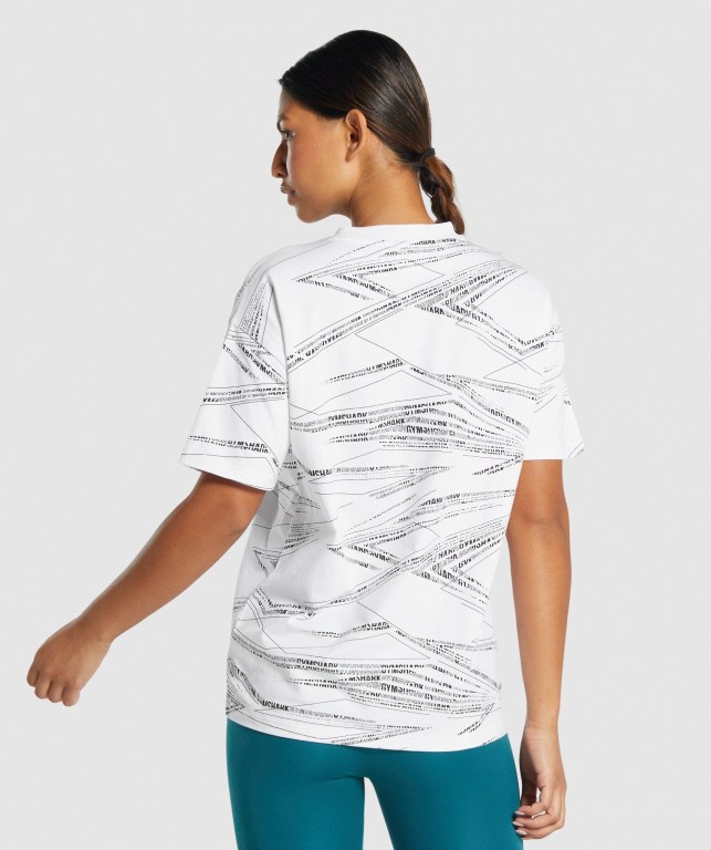 Sudaderas Gymshark Zone Graphic Mujer Blancos Negros | XCyjBfXgFUw