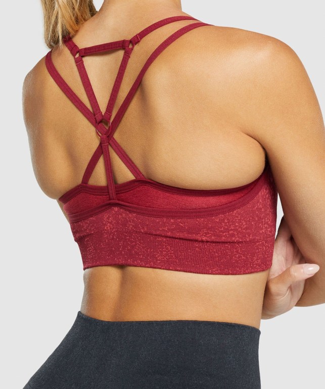 Sujetadores Deportivos Gymshark Adapt Fleck Seamless Sports Bra Mujer Vino | 9iPNpXvuumw