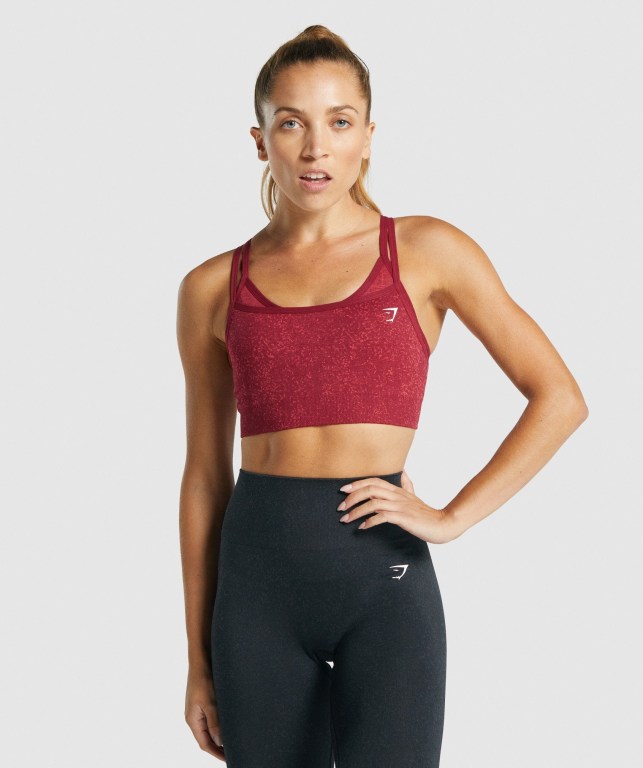 Sujetadores Deportivos Gymshark Adapt Fleck Seamless Sports Bra Mujer Vino | 9iPNpXvuumw