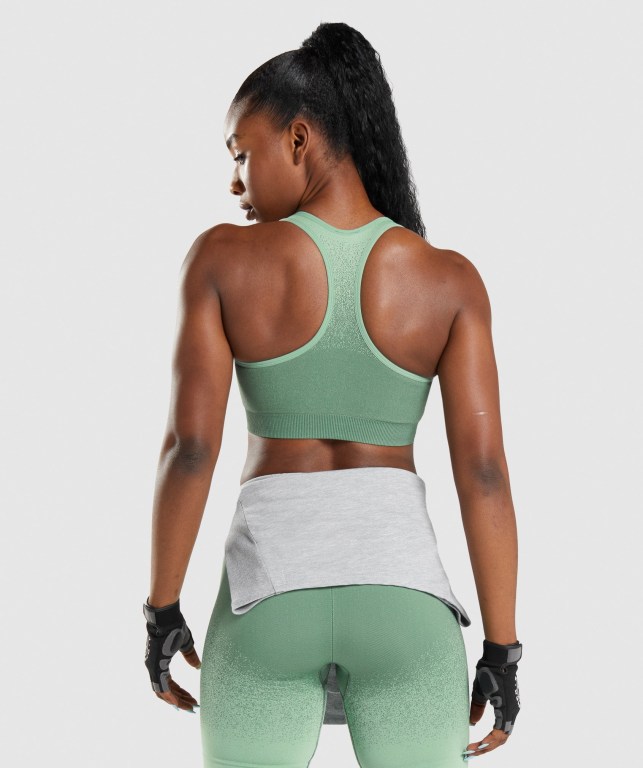 Sujetadores Deportivos Gymshark Adapt Ombre Seamless Sports Bra Mujer Verdes Verdes Claro | FMc7VeLHE4K