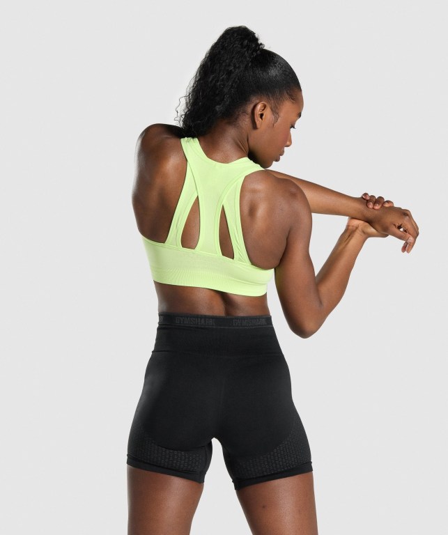 Sujetadores Deportivos Gymshark Apex Seamless Sports Bra Mujer Verdes Verdes Claro | a614Zsz9O9R