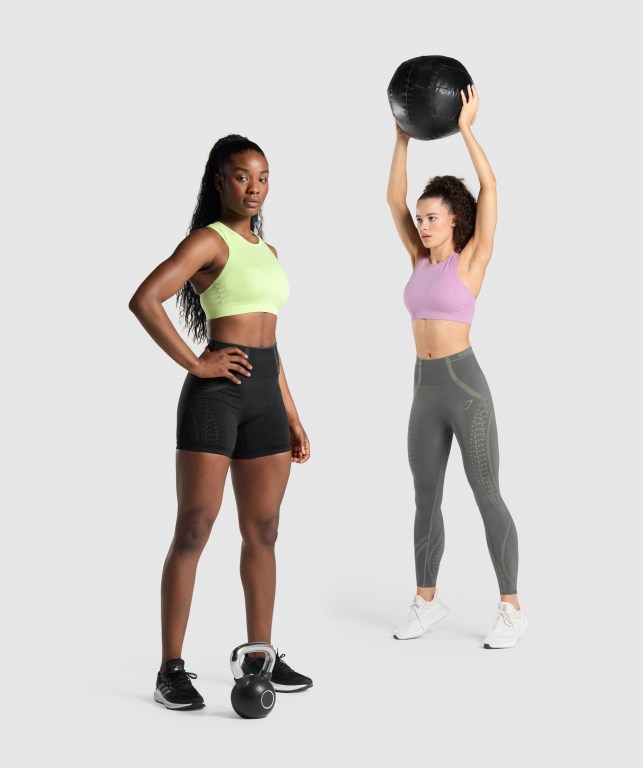 Sujetadores Deportivos Gymshark Apex Seamless Sports Bra Mujer Verdes Verdes Claro | a614Zsz9O9R