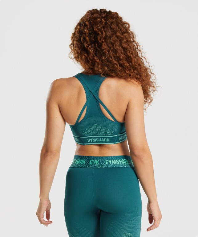 Sujetadores Deportivos Gymshark Apex Seamless Sports Bra Mujer Turquesa | b6a69XnuNph