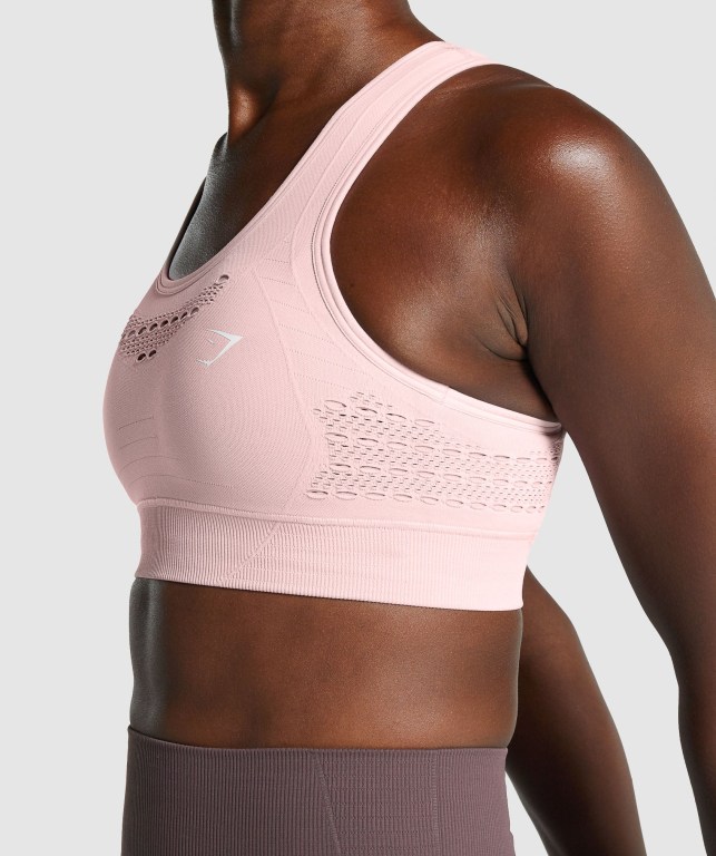 Sujetadores Deportivos Gymshark Energy Seamless Sports Bra Mujer Rosas Claro | em7hrXFbIla