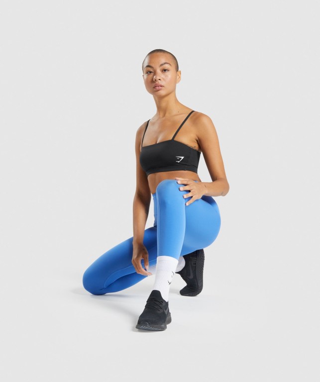 Sujetadores Deportivos Gymshark Entrenamiento Bandeau Mujer Negros | BuvfaR5rrmk