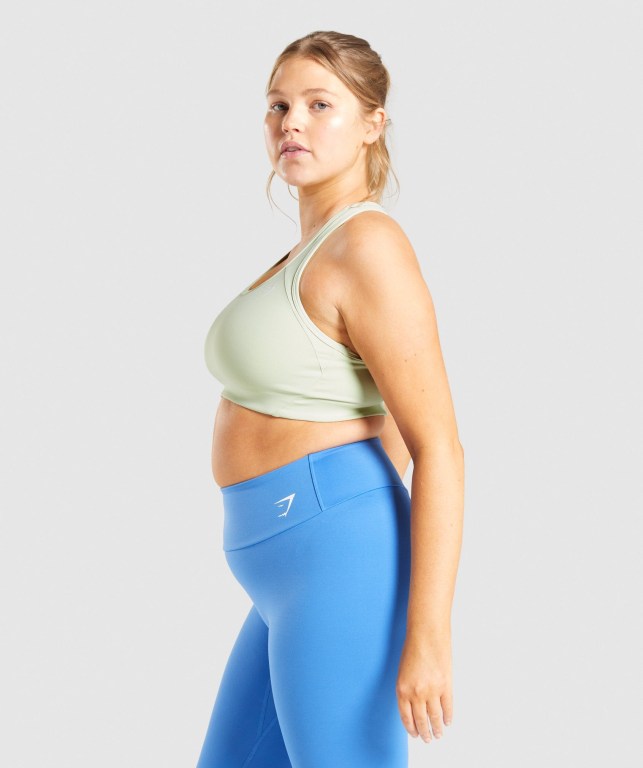 Sujetadores Deportivos Gymshark Essential Racer Back Entrenamiento Sports Bra Mujer Verdes Claro | E6KhtLChXa9