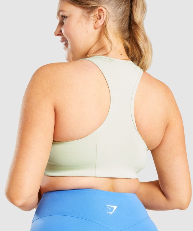 Sujetadores Deportivos Gymshark Essential Racer Back Entrenamiento Sports Bra Mujer Verdes Claro | E6KhtLChXa9