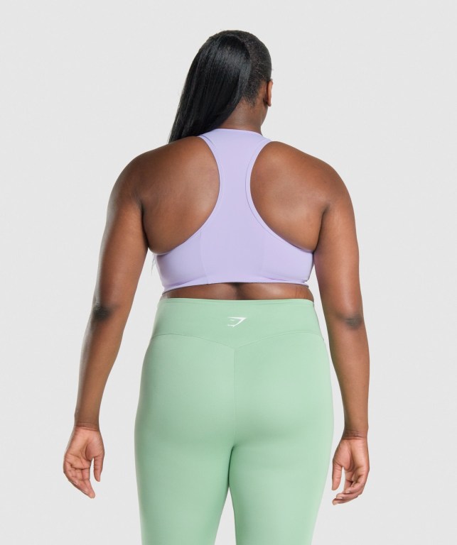 Sujetadores Deportivos Gymshark Essential Racer Back Entrenamiento Sports Bra Mujer Morados Claro | Nw4yq5rPcgr