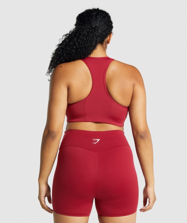 Sujetadores Deportivos Gymshark Essential Racer Back Entrenamiento Sports Bra Mujer Vino | dKUuuxACcbO