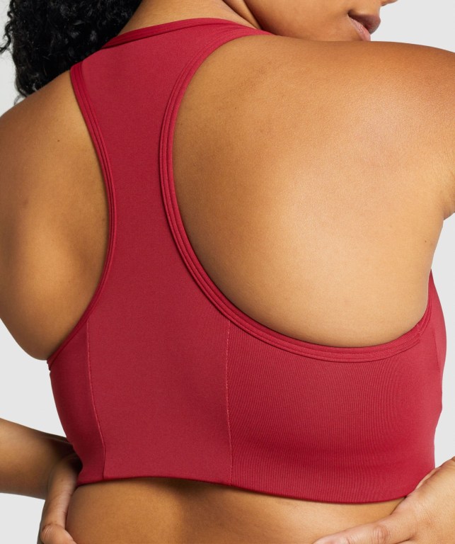 Sujetadores Deportivos Gymshark Essential Racer Back Entrenamiento Sports Bra Mujer Vino | dKUuuxACcbO