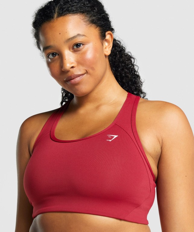 Sujetadores Deportivos Gymshark Essential Racer Back Entrenamiento Sports Bra Mujer Vino | dKUuuxACcbO