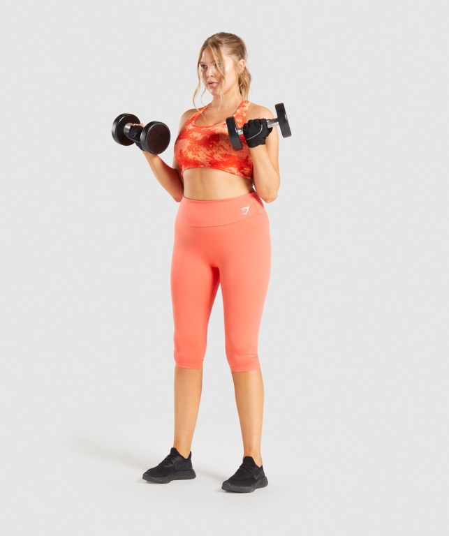 Sujetadores Deportivos Gymshark Essential Racer Back Entrenamiento Sports Bra Mujer Naranjas Camuflados | sXu9LnmOciQ