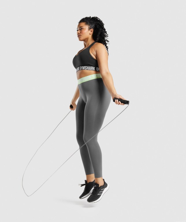 Sujetadores Deportivos Gymshark Fit Seamless Sports Bra Mujer Negros | 7doK8W7q62u