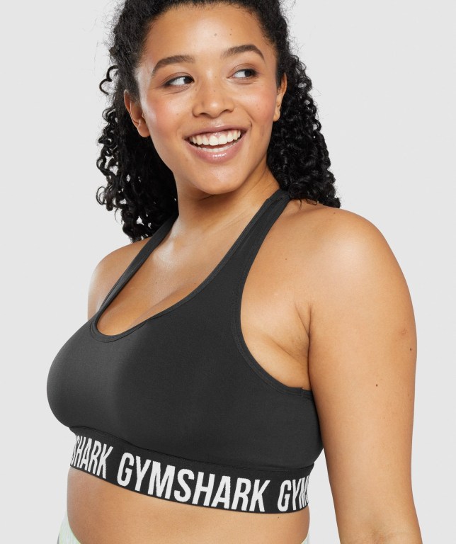 Sujetadores Deportivos Gymshark Fit Seamless Sports Bra Mujer Negros | 7doK8W7q62u