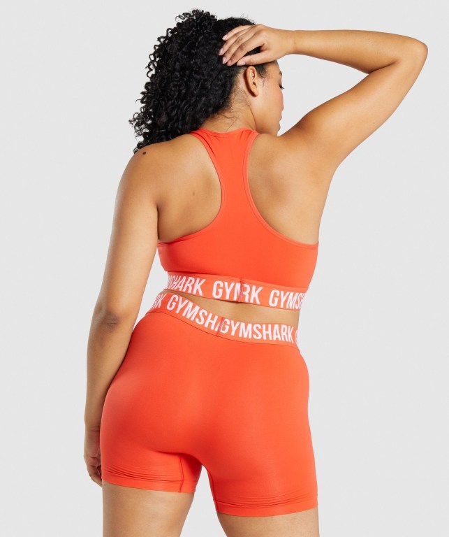 Sujetadores Deportivos Gymshark Fit Seamless Sports Bra Mujer Naranjas | BGLw17yawoh