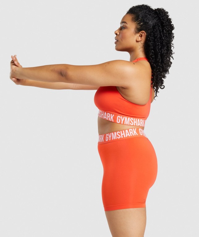 Sujetadores Deportivos Gymshark Fit Seamless Sports Bra Mujer Naranjas | BGLw17yawoh